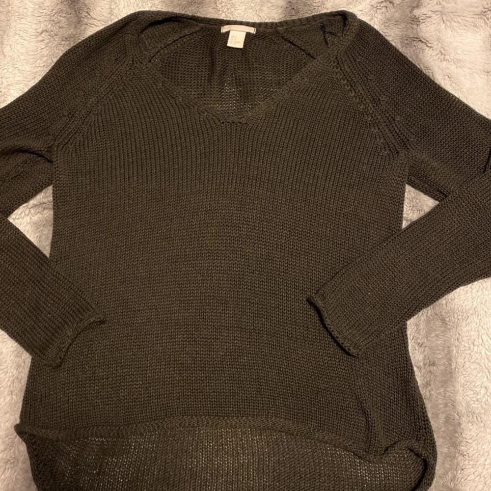 H&M Dark Grey Knit Sweater Size S